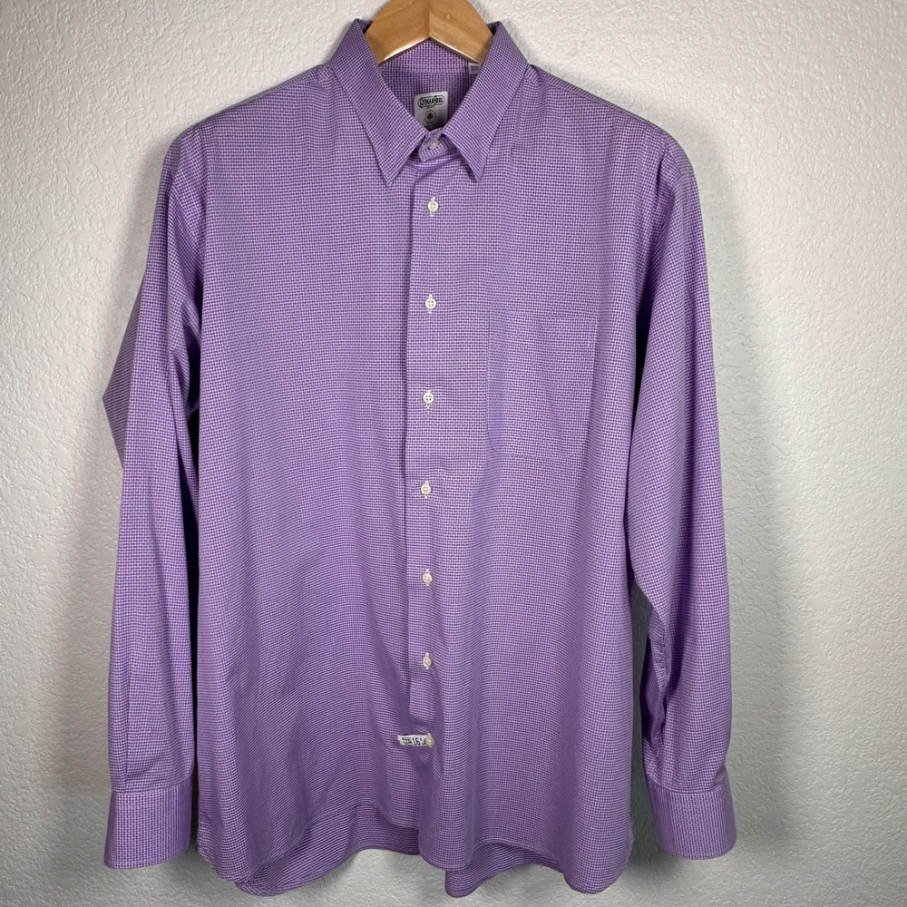 Gitman Bros Allen‎ Edmonds Trim Fit Check Button Down Shirt USA XL 17.5 35/36 - Picture 2 of 9